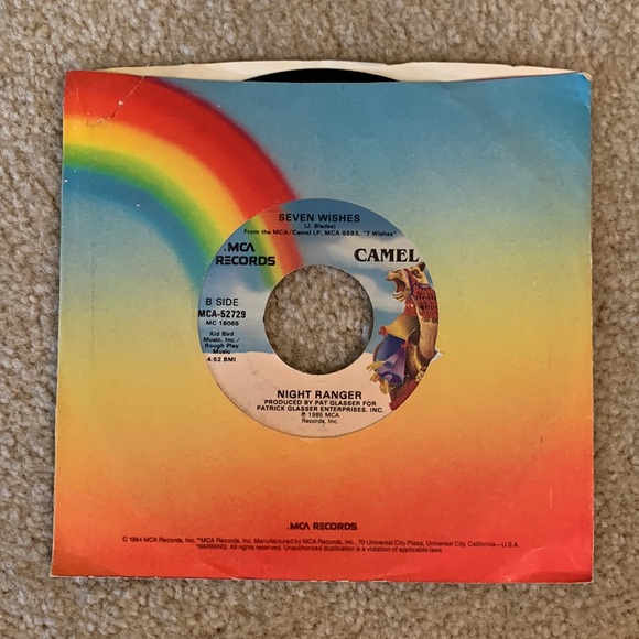 Vintage Night Ranger 7” Vinyl Record, 1985 - Picture 2 of 8